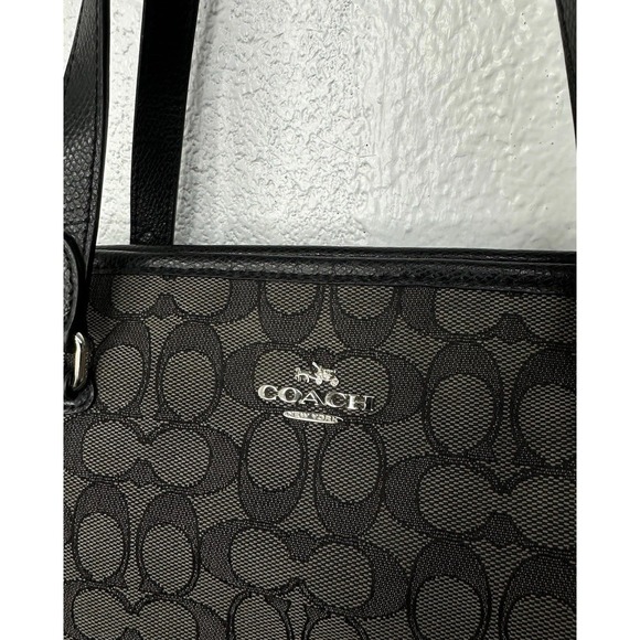 Coach Signature Zip Top Tote Monogram Classic Bag - Picture 2 of 13